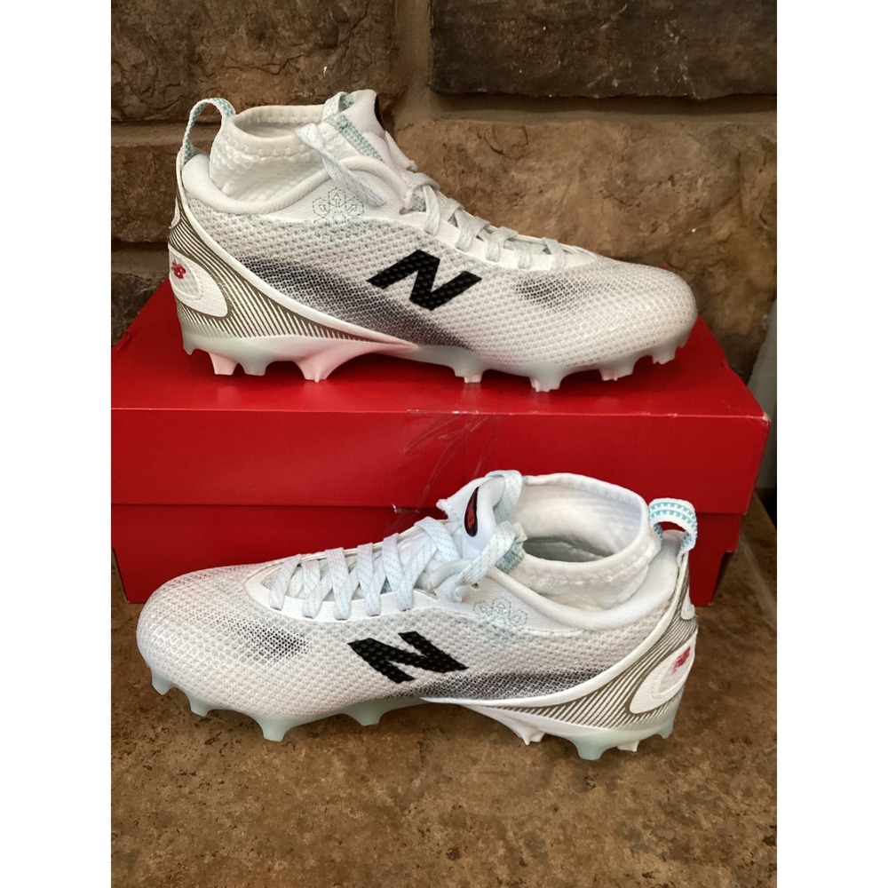 New Balance FreezeLX v5 Lacrosse Cleats White Black WFREEZW5 Womens 8 Mens 6.5 - Picture 2 of 8